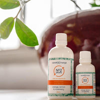 No 2 drops in 100ml and 30ml bottles in front of plant