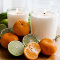 Mandarin, Lime & Basil 400g soy candle