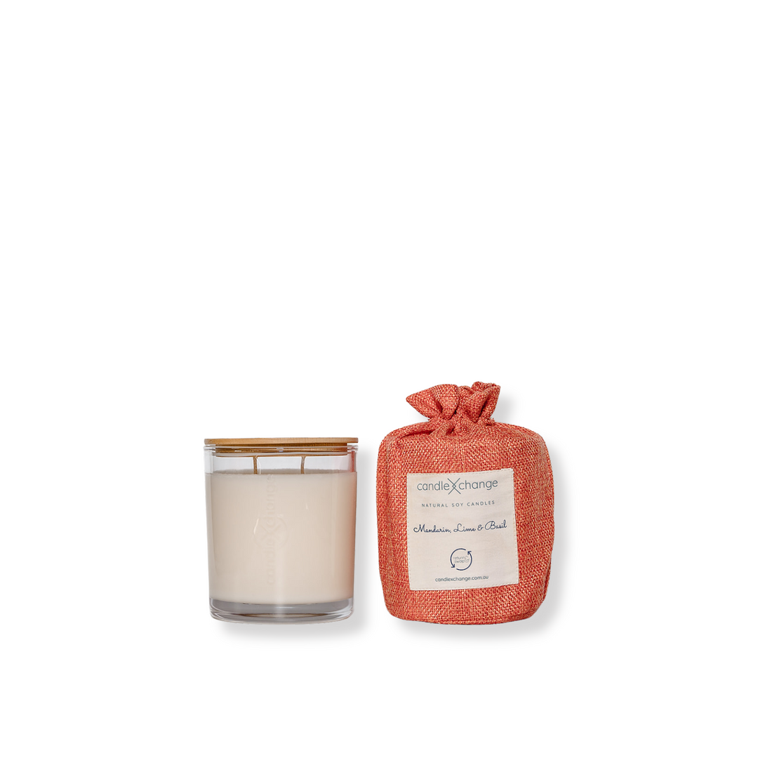 Mandarin, Lime & Basil 400g soy candle
